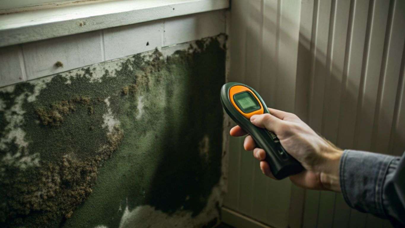 mold inspections services using moisture meter