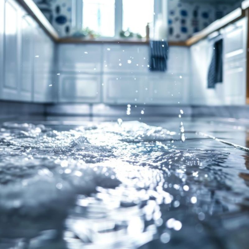 water damage leak
