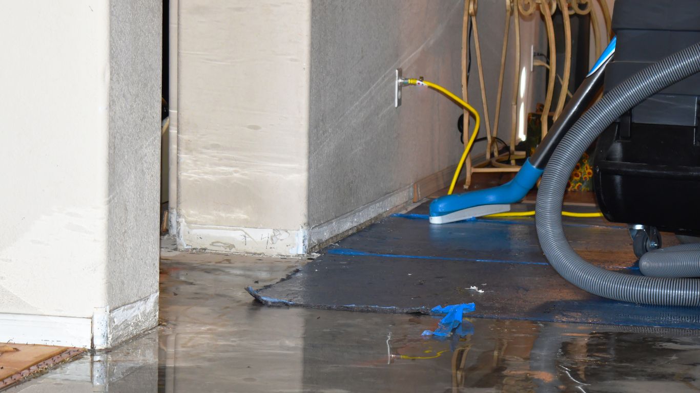 Sewage Cleanup That Stops the Stink and Restores Your Space Professional sewage cleanup removing contaminated water and restoring indoor floors safely