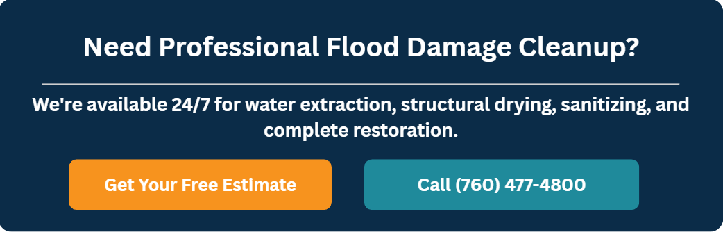 Need professional flood damage cleanup? We're available 24/7 for extraction, drying, and sanitizing