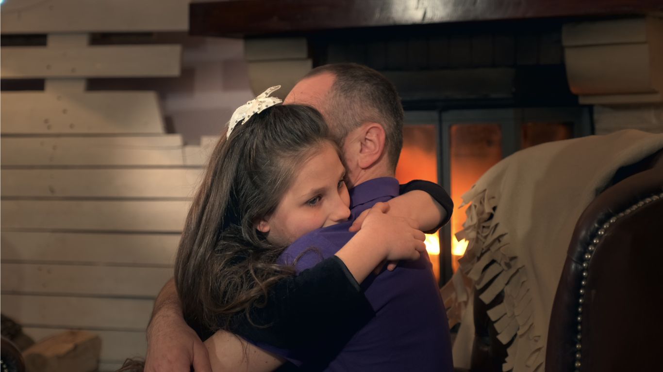 family support each other after fire damage incident