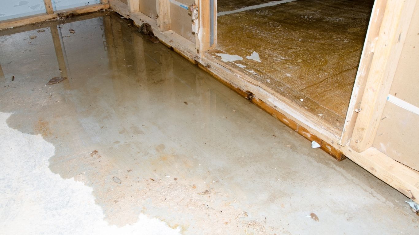 Safeguarding Home Foundations with Flood Damage Restoration in Lombard, IL Flooded interior area needing flood damage restoration in Lombard, IL.
