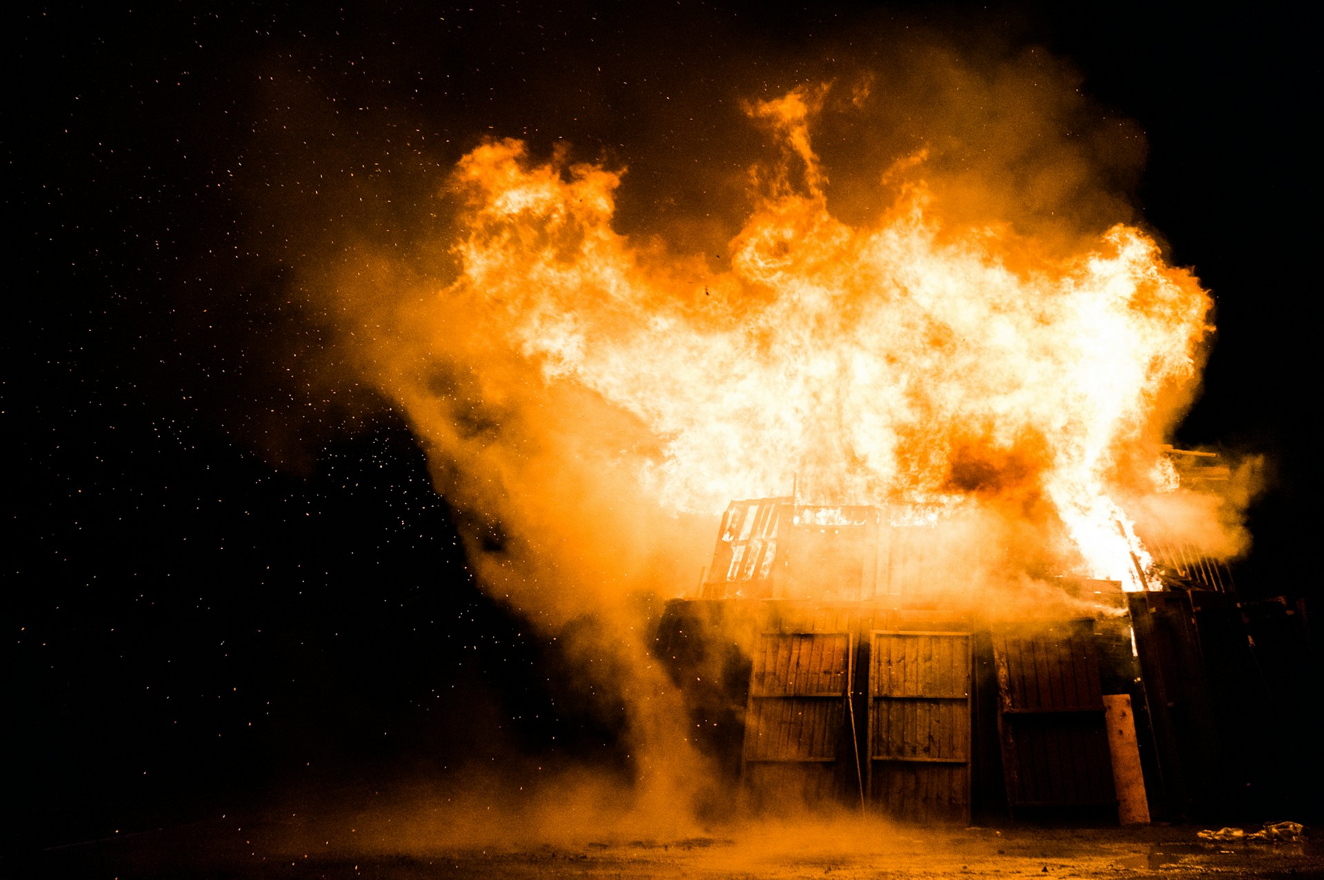 strong fire